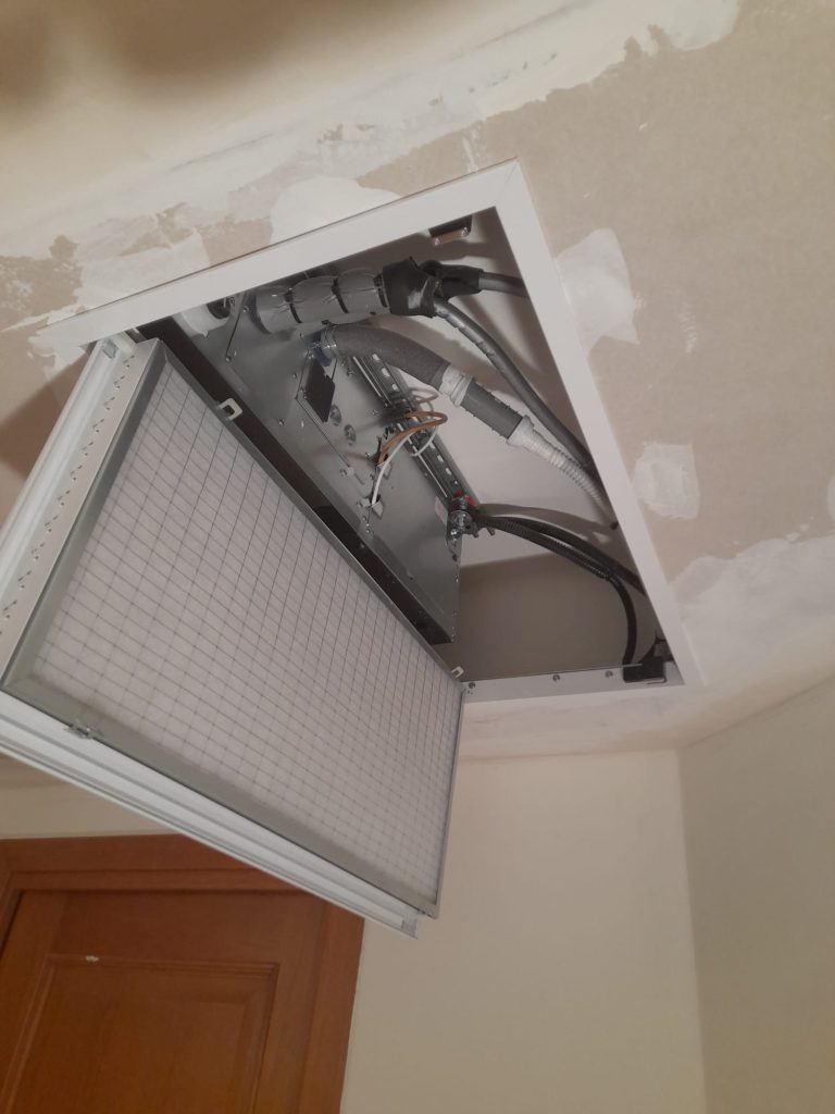 Botola ispezione portafiltro per impianto canalizzato